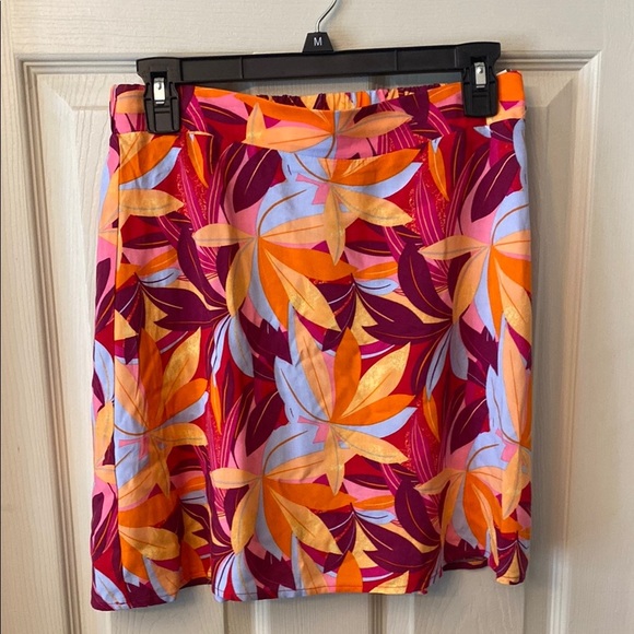 Lily Rose Red and Orange Mini Skirt Resort Wear - Picture 1 of 6